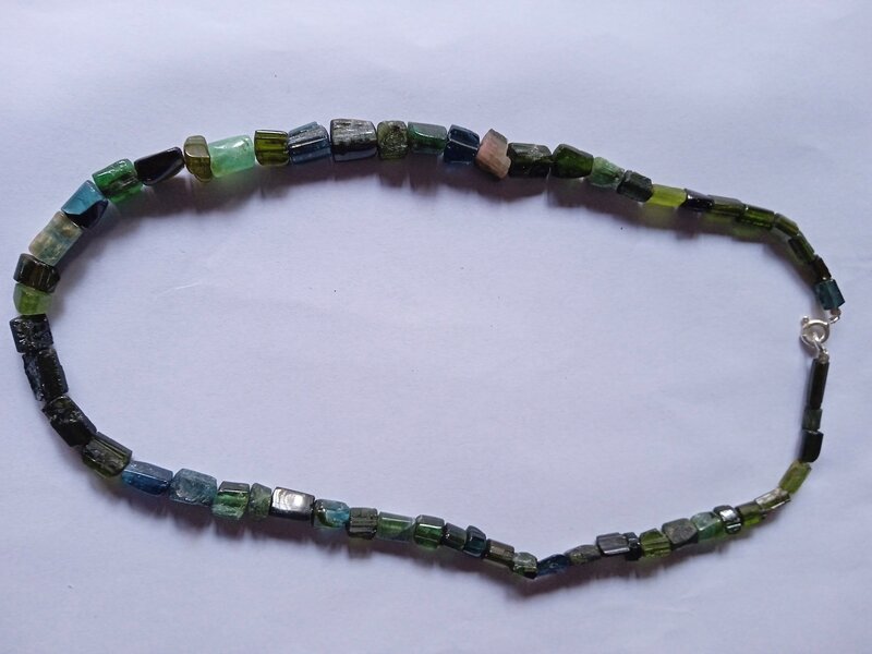 Coliere turmalina verde topaz imperial, heliodor acvamarin, turmalina color